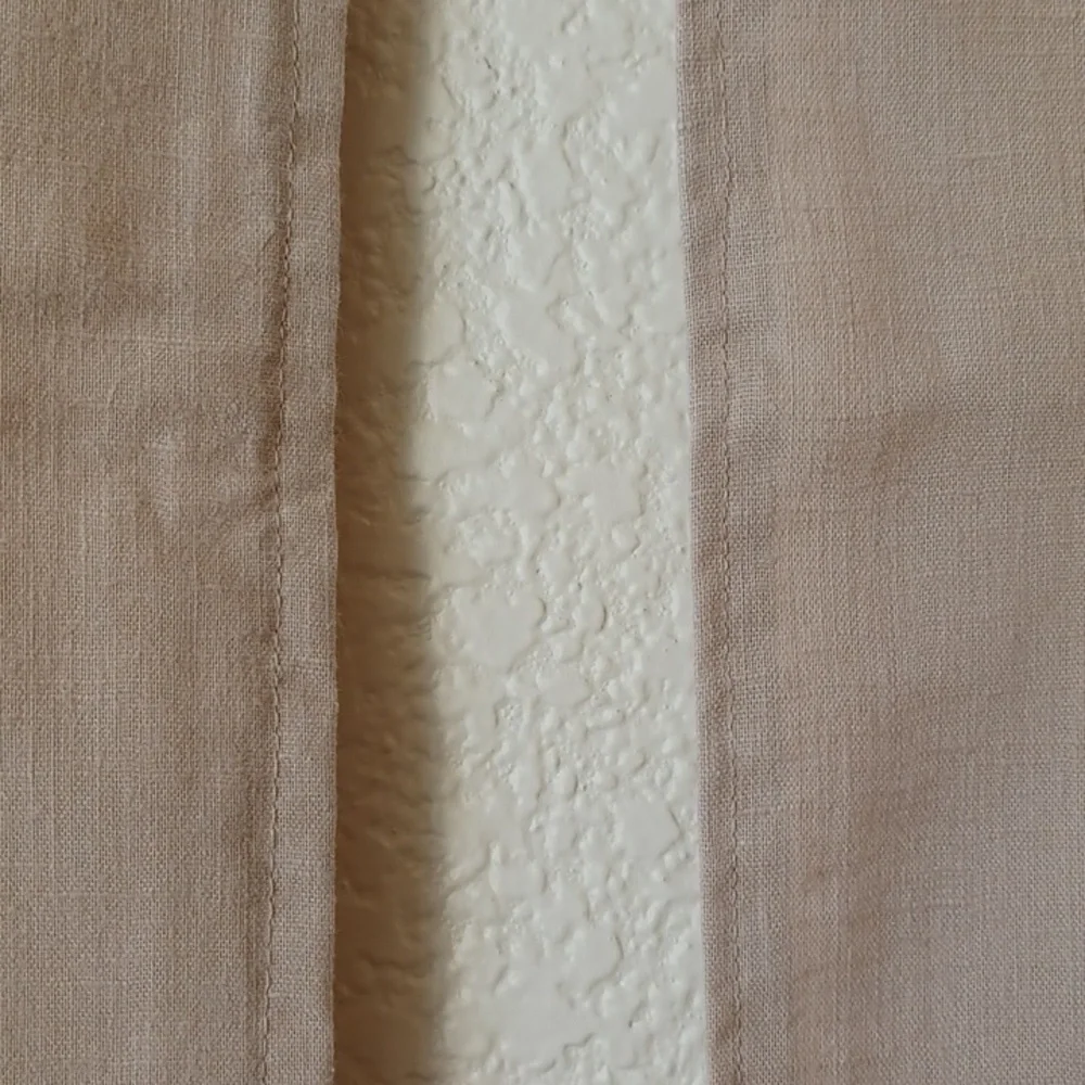 2 PAIR SET DIY Floor Length Curtain Panels 42x80, Tan, 4 Panels Total EUC